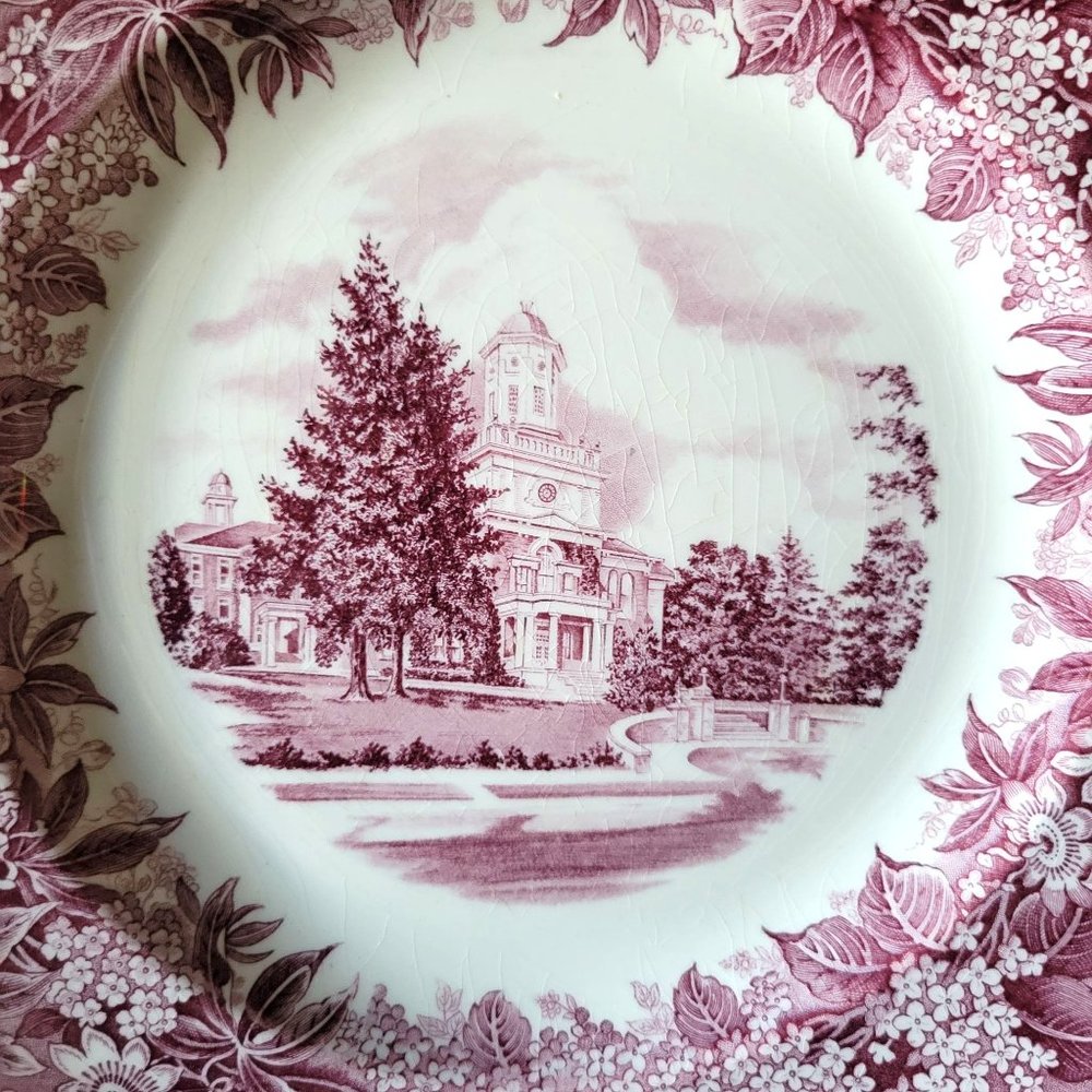 Vtg Wedgwood State Teachers College Bloomsburg PA Mulberry Plate, Kappa Delta Pi - Picture 2 of 7